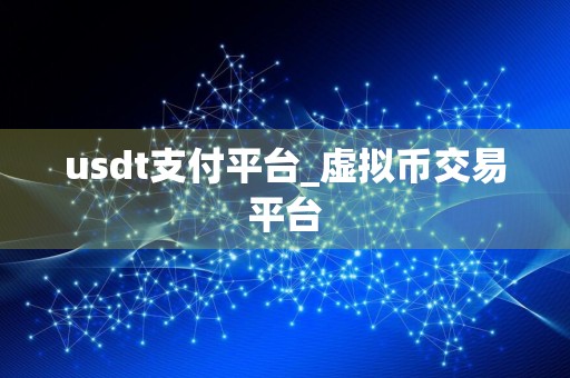 usdt支付平台_虚拟币交易平台
